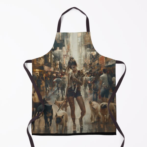 Item preview,  Women And Dogs Portrait  Abstract  Art designed and sold by Obsidian Ink by Wilshire.