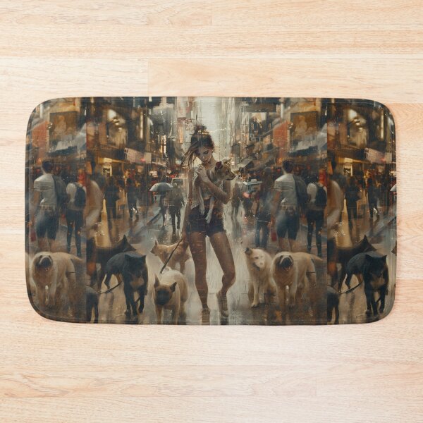 Item preview,  Women And Dogs Portrait  Abstract  Art designed and sold by Obsidian Ink by Wilshire.