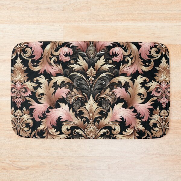 Item preview, Pink, Gold & Black Damask designed and sold by DesignsByPrnces.