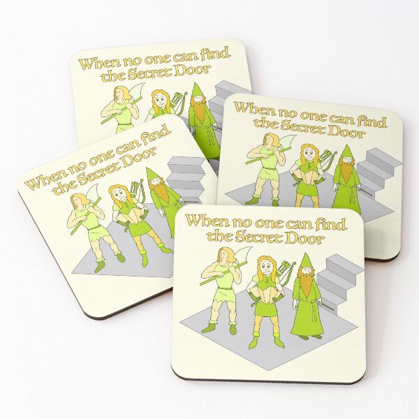 Item preview, When No One Can Find the Secret Door RPG Humor designed and sold by BrushAndPen.