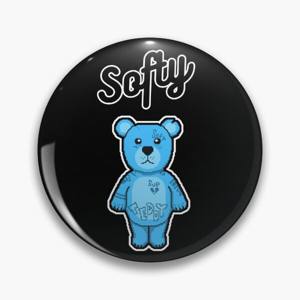 Item preview, Bad Teddy Bear Softy - Blue designed and sold by PixelPeepers.