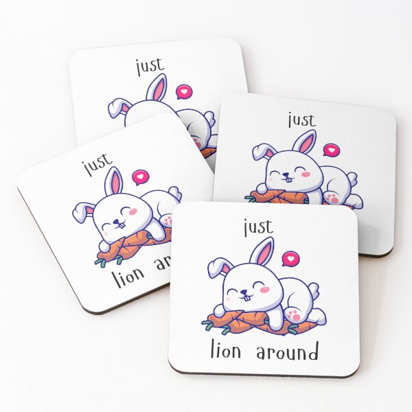 Item preview, just lion around - Cute rabbit designed and sold by Wing4e.