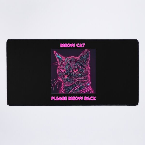 Item preview, Meow cat please meow back neon designed and sold by oxoxoxo.
