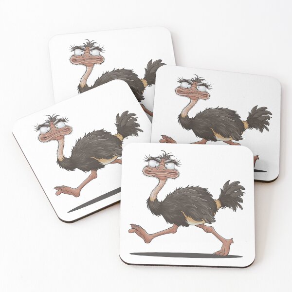 Item preview, A cute, funny ostrich designed and sold by MagelliShop.