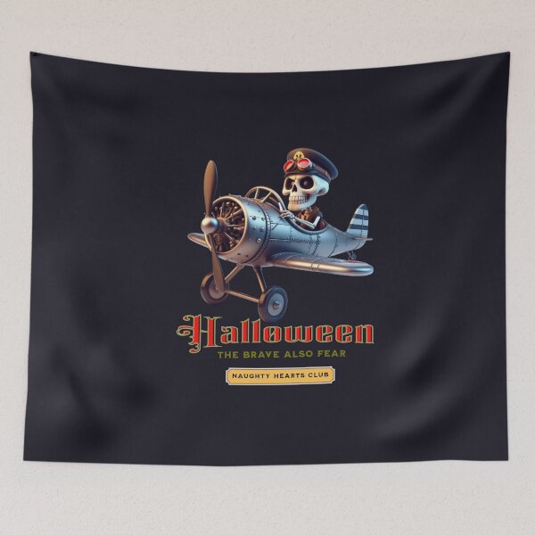 Item preview, Halloween. A skull driving a plane designed and sold by I-love-music.