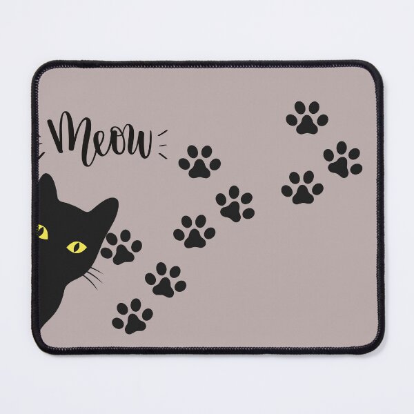 Item preview,  Meow Footprints - Cute Black cat  designed and sold by BirdBrew.