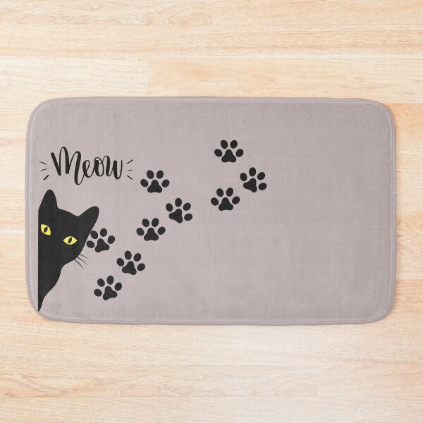Item preview,  Meow Footprints - Cute Black cat  designed and sold by BirdBrew.