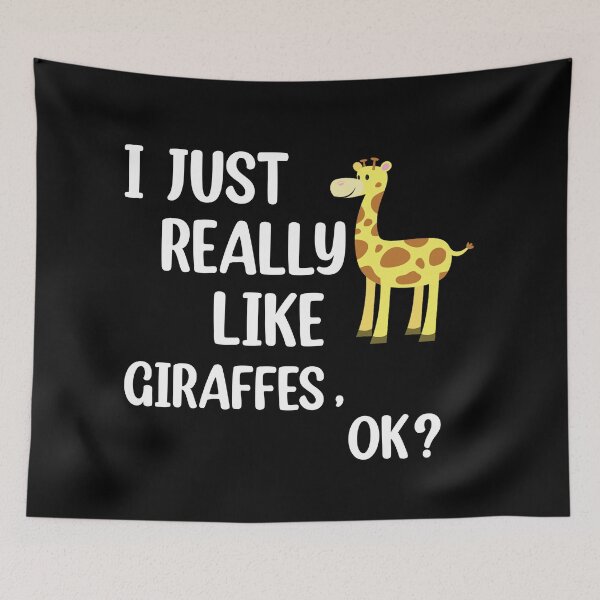Item preview, I Just Really Like Giraffes, OK Cute Giraffes designed and sold by Rami Khalifah.