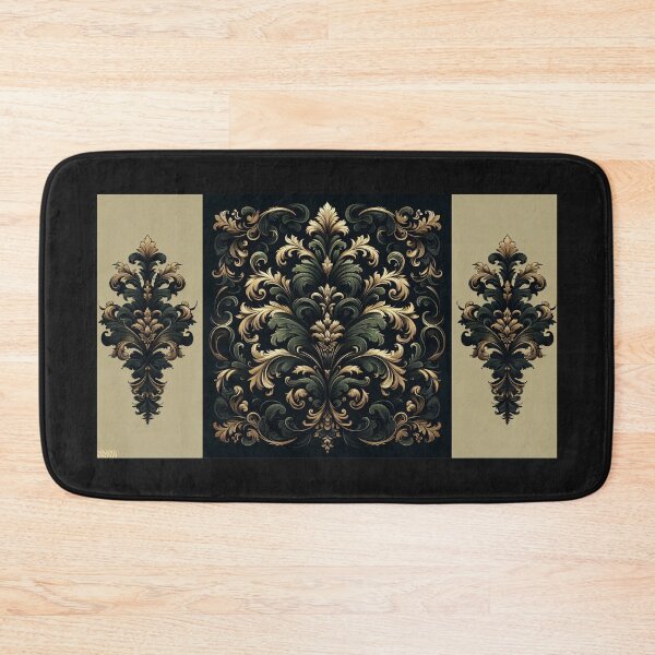 Item preview, Dark Green & Black Damask designed and sold by DesignsByPrnces.
