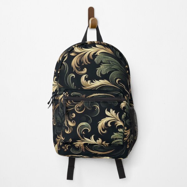 Item preview, Dark Green & Black Damask designed and sold by DesignsByPrnces.