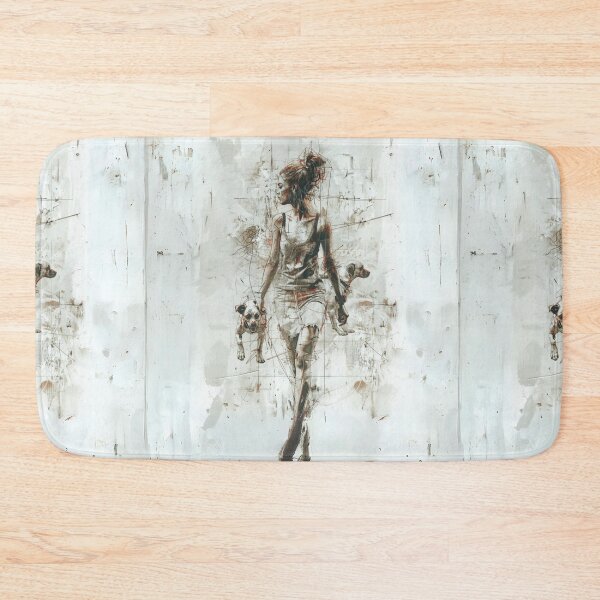 Item preview, Women And Dogs Portrait  Abstract  Art designed and sold by Obsidian Ink by Wilshire.