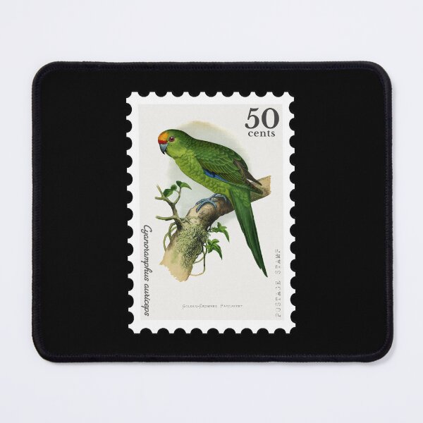 Item preview, Golden-Crowned Parrakeet (Cyanoramphus auriceps) Stamp designed and sold by RabbitK.