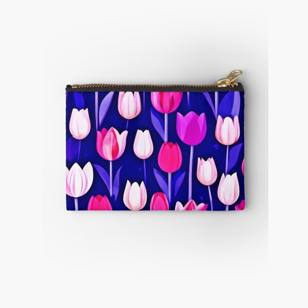 Item preview, Vibrant Tulip Flower Pattern Art designed and sold by Health And Fitness Posts e-Store.