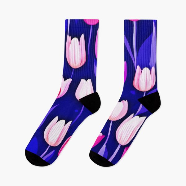 Item preview, Vibrant Tulip Flower Pattern Art designed and sold by Health And Fitness Posts e-Store.