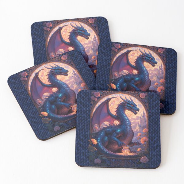 Item preview, Medieval Blue Dragon designed and sold by Eva Nev.