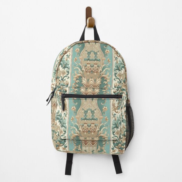 Item preview, Aquamarine, Gold & Cream Damask designed and sold by DesignsByPrnces.