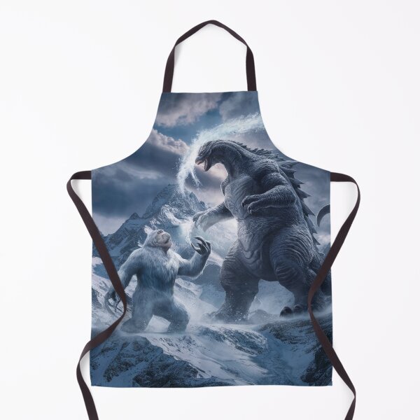 Item preview, Titan Kaiju and the Abominable Snowman fighting in the icy heights of the Himalayas. designed and sold by Titan33.