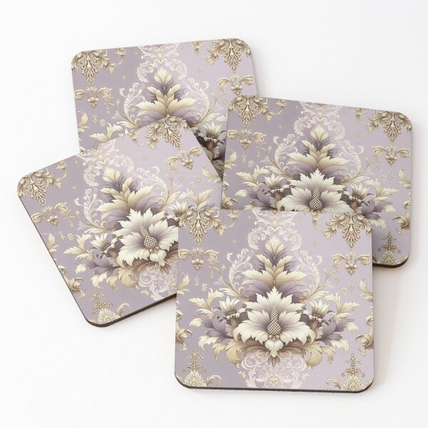 Item preview, Lilac, Gold & Cream Damask designed and sold by DesignsByPrnces.