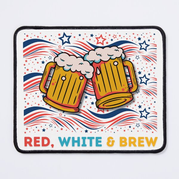 Item preview, Red, White, and Brew Patriotic Funny USA Gift designed and sold by SantisLab.
