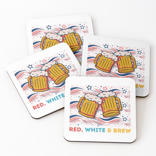 Item preview, Red, White, and Brew Patriotic Funny USA Gift designed and sold by SantisLab.