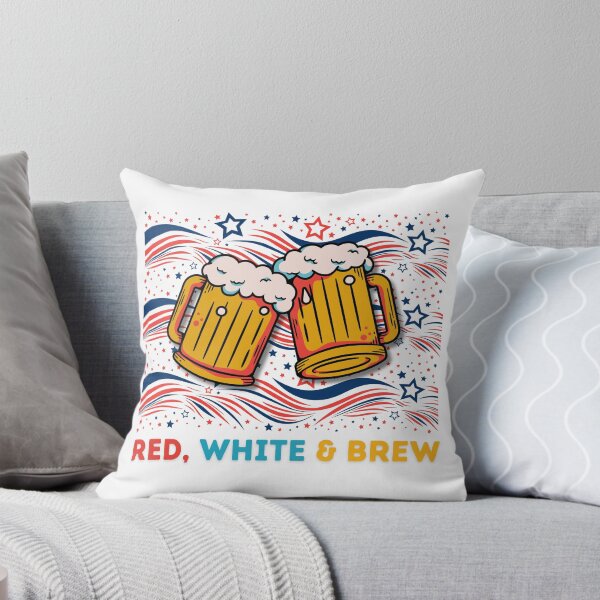 Artikelvorschau, Rot, Weiß und Bier Patriotisches Lustiges USA Geschenk entworfen und verkauft von SantisLab.
