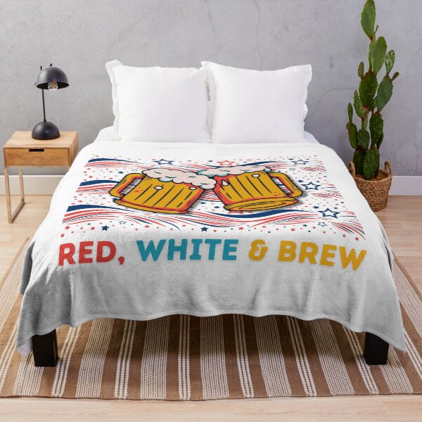 Item preview, Red, White, and Brew Patriotic Funny USA Gift designed and sold by SantisLab.