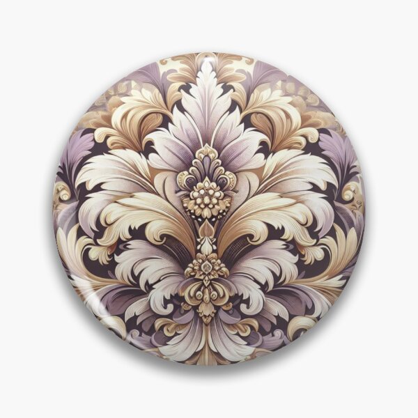 Item preview, Lilac, Gold & Cream Damask designed and sold by DesignsByPrnces.