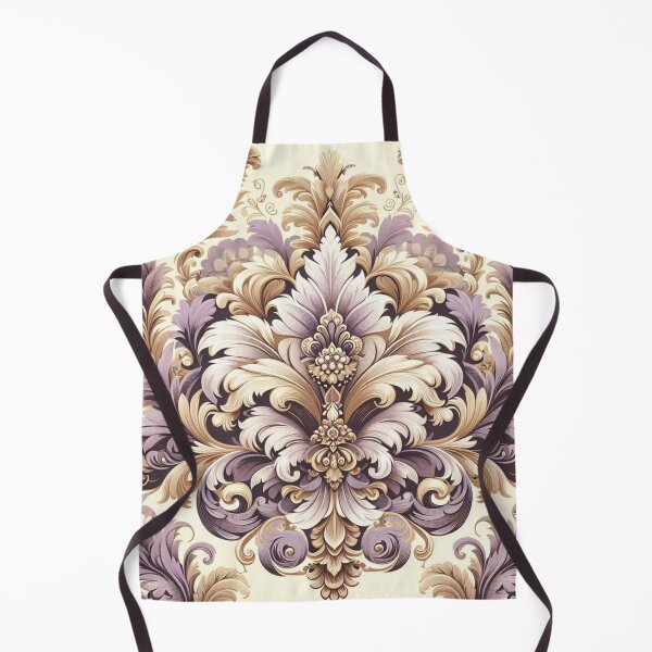 Item preview, Lilac, Gold & Cream Damask designed and sold by DesignsByPrnces.