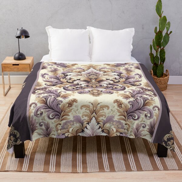 Item preview, Lilac, Gold & Cream Damask designed and sold by DesignsByPrnces.
