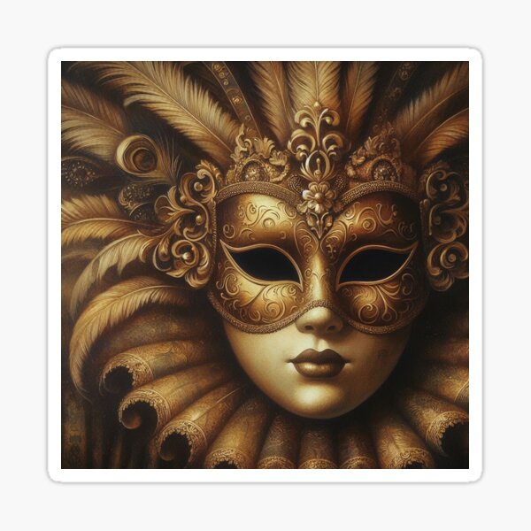 Item preview, Venetian mask designed and sold by Nicolette Vermeulen.