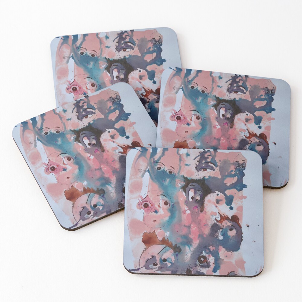 Item preview, Coasters (Set of 4) designed and sold by Rorschach68.