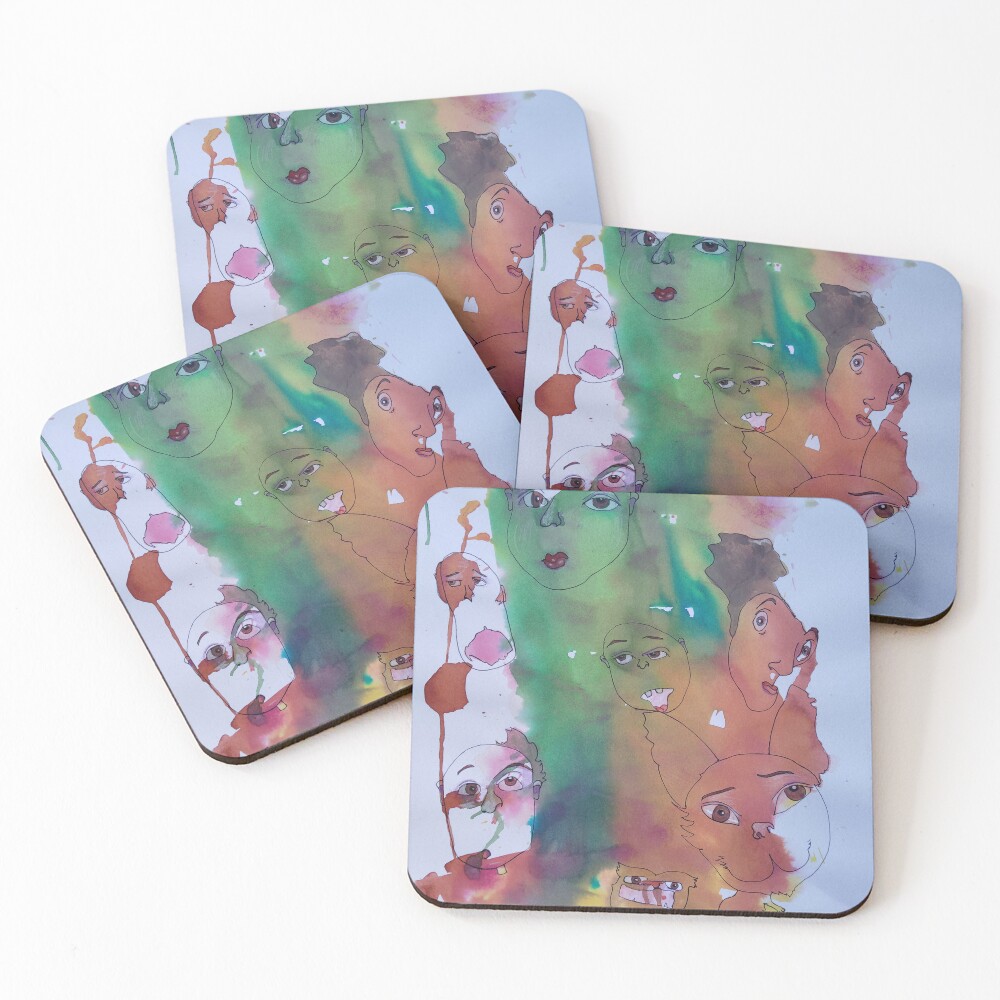 Item preview, Coasters (Set of 4) designed and sold by Rorschach68.