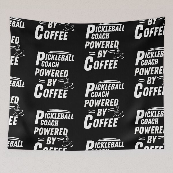 Item preview, Pickleball coach powered by coffee designed and sold by annoying-shirts.