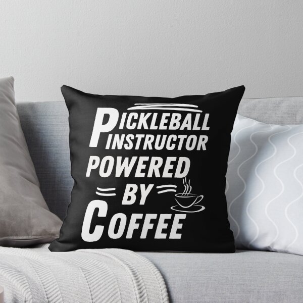 Item preview, Pickleball instructor powered by coffee designed and sold by annoying-shirts.