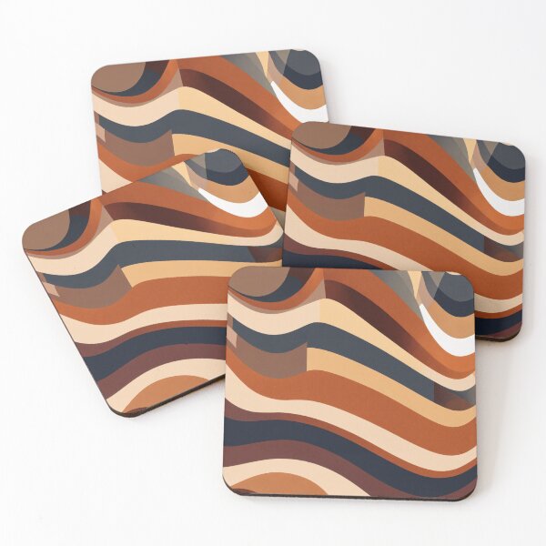 Item preview, Brown Wavy Abstract Art designed and sold by Rell1970.