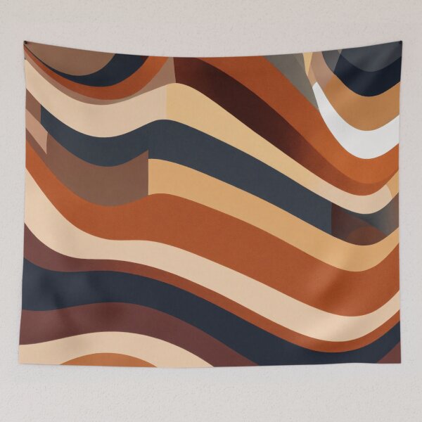 Item preview, Brown Wavy Abstract Art designed and sold by Rell1970.