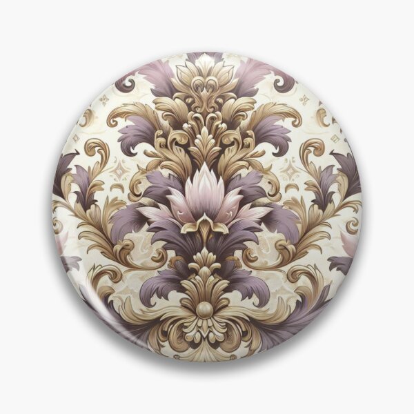 Item preview, Lilac, Gold & Cream Damask designed and sold by DesignsByPrnces.