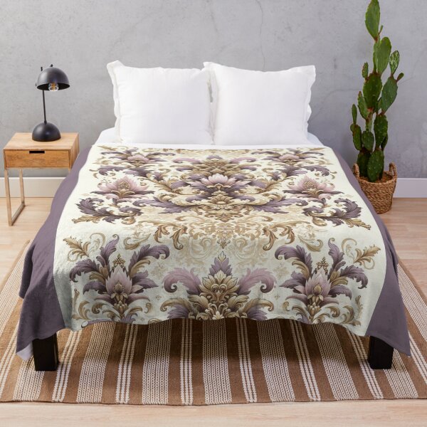 Item preview, Lilac, Gold & Cream Damask designed and sold by DesignsByPrnces.