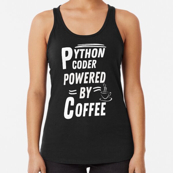 Item preview, Python coder powered by coffee designed and sold by annoying-shirts.