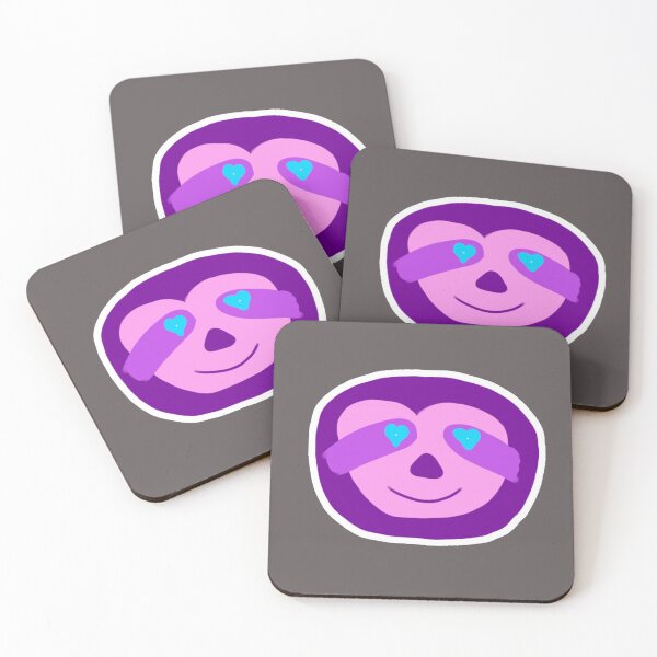Item preview, Purple Sloth Face with Heart eyes  designed and sold by DanielleGensler.