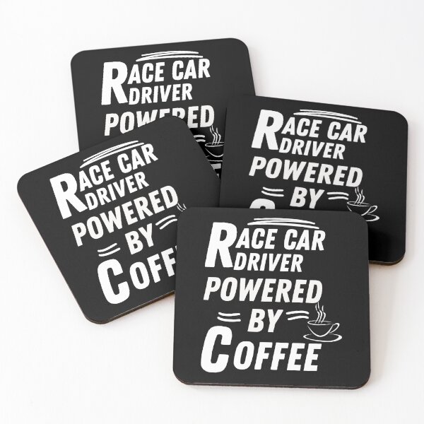 Item preview, Race car driver powered by coffee designed and sold by annoying-shirts.