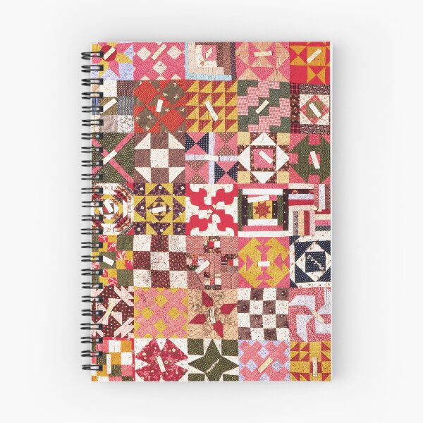 Item preview, Vintage Sampler Friendship Quilt Textile Print | Cali Boho | Bossy Cat Home designed and sold by BossyCatHome.
