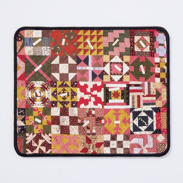 Item preview, Vintage Sampler Friendship Quilt Textile Print | Cali Boho | Bossy Cat Home designed and sold by BossyCatHome.