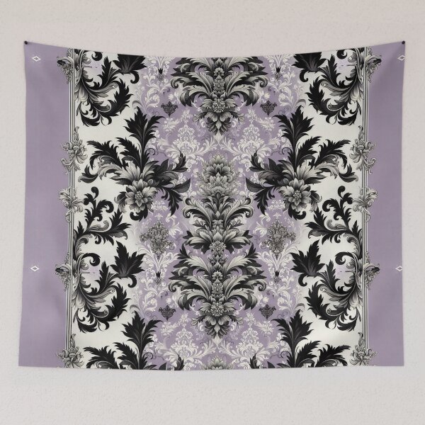 Item preview, Lilac, Silver & Black Damask designed and sold by DesignsByPrnces.