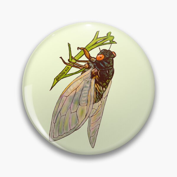 Item preview, Brood XIX Cicada Sticker designed and sold by ModelOrganism.