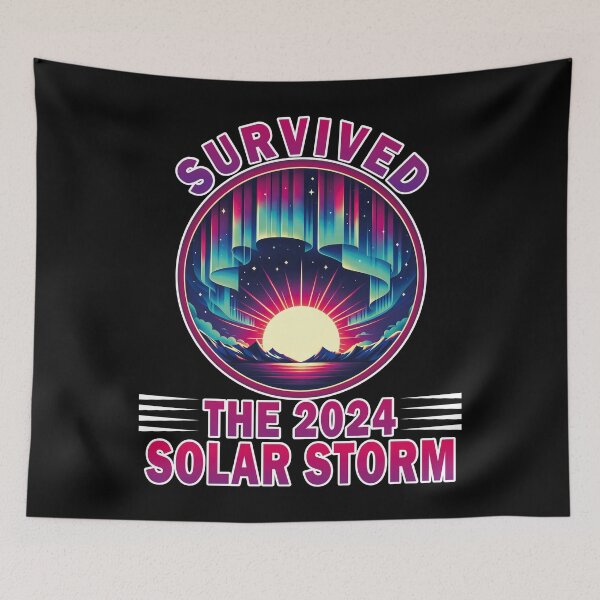 Item preview, Survived The 2024 Solar Storm Aurora Borealis Northern Light designed and sold by wtfbba.