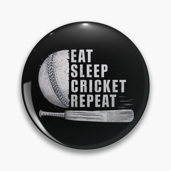 Item preview, Eat Sleep Cricket Repeat - Cricket Lover T20 WC designed and sold by MAPDDesigns.