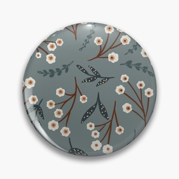 Item preview, Flores arrojadas sobre fondo azul apagado designed and sold by Sheila McDowell Design.