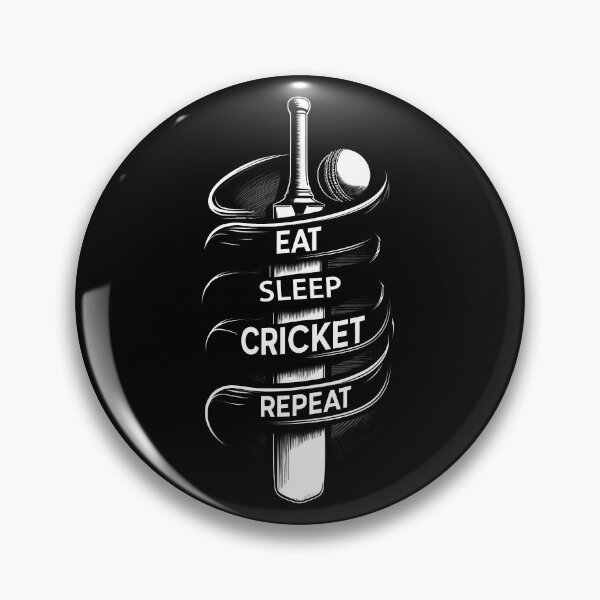 Item preview, Eat Sleep Cricket Repeat - Cricket Lover T20 WC designed and sold by MAPDDesigns.