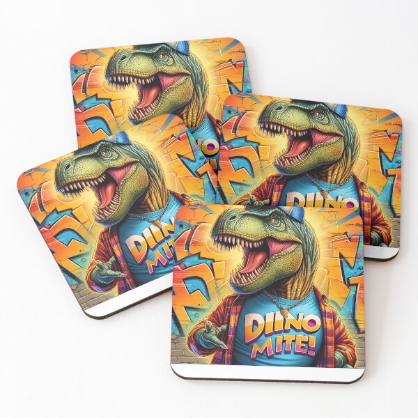 Item preview, T-rex at the skatepark designed and sold by LvlUpPrints.